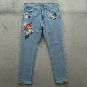 Top Trends Jeans Women's Size 42 US-10 Blue Mid-Rise Straight Denim 29" Inseam